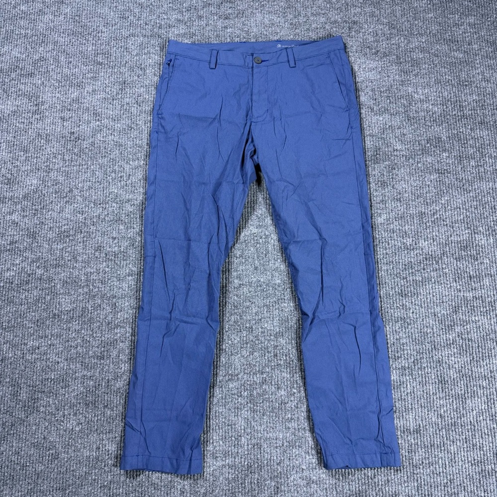 Tommy Bahama On Par IslandZone Flat Front Performance Pants Mens Size 33x32 Blue